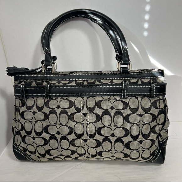 ****Unauthentic****Black & Gray Coach Purse - Picture 6 of 7